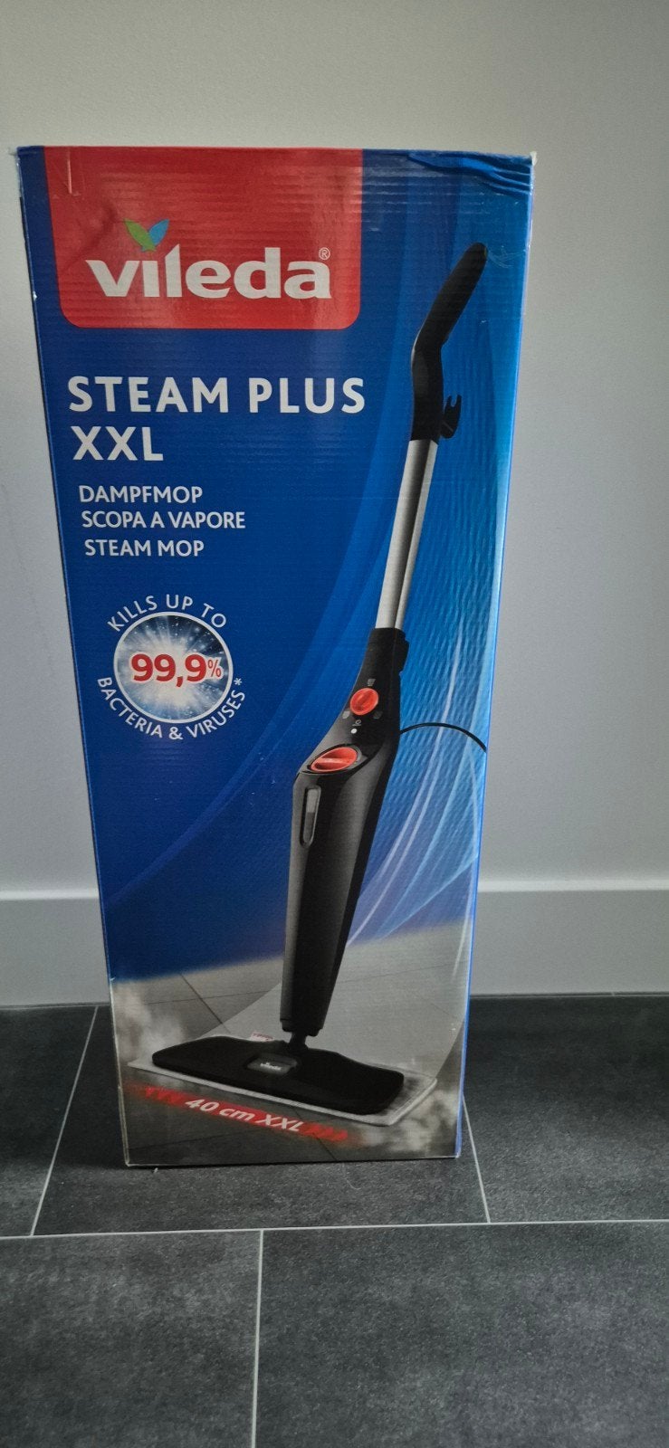 Vileda Steam Plus XXL Stoommop - Nieuw in doos, Witgoed en Apparatuur, Overige merken, Nieuw, Ophalen of Verzenden, Stoomreiniger