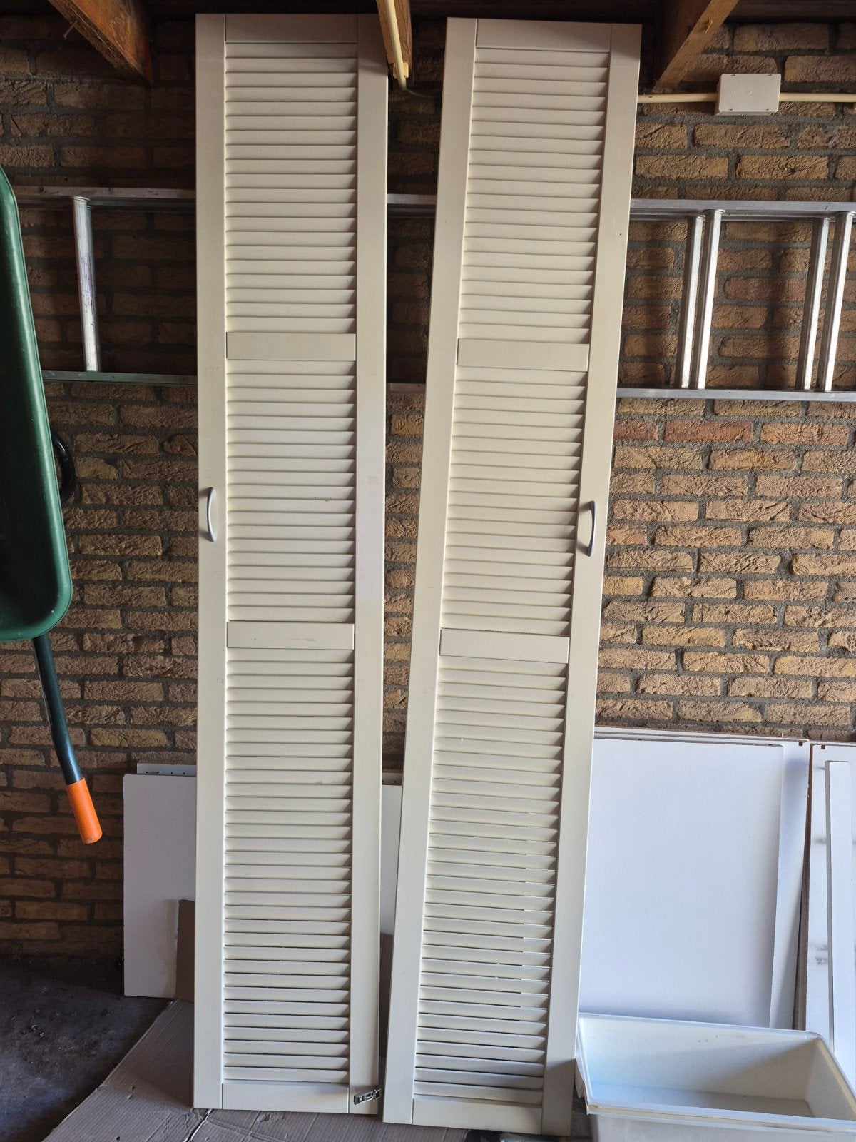 Pax Kast met lameldeuren, roede, lades en een rek, Ophalen, Gebruikt, 200 cm of meer, 50 tot 100 cm