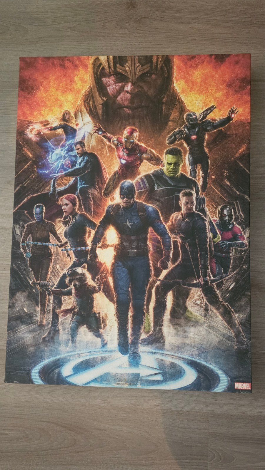 Canvas Marvel Avengers - 50x70 cm, Ophalen, 50 – 75, 50 tot 75 cm, Print