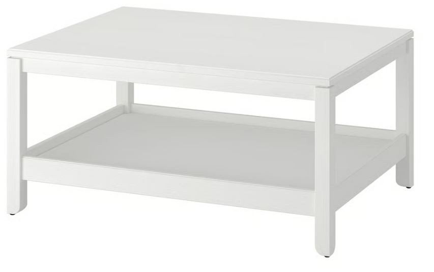 Ikea Havsta salon tafel wit. 100 x 75 cm., Ophalen, Gebruikt, 50 tot 100 cm, 50 tot 100 cm