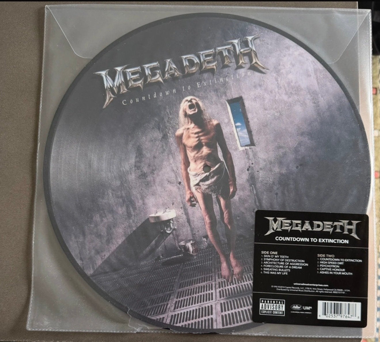 Megadeth - Countdown to Extinction Picture Disc LP (Sealed), Import, Heavy metal, Ophalen of Verzenden, Nieuw in verpakking