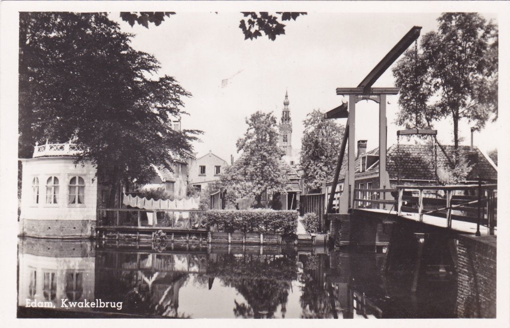 Edam, Kwakelbrug - Ongelopen, Verzenden, 1940 tot 1960, Gelopen, Noord-Holland