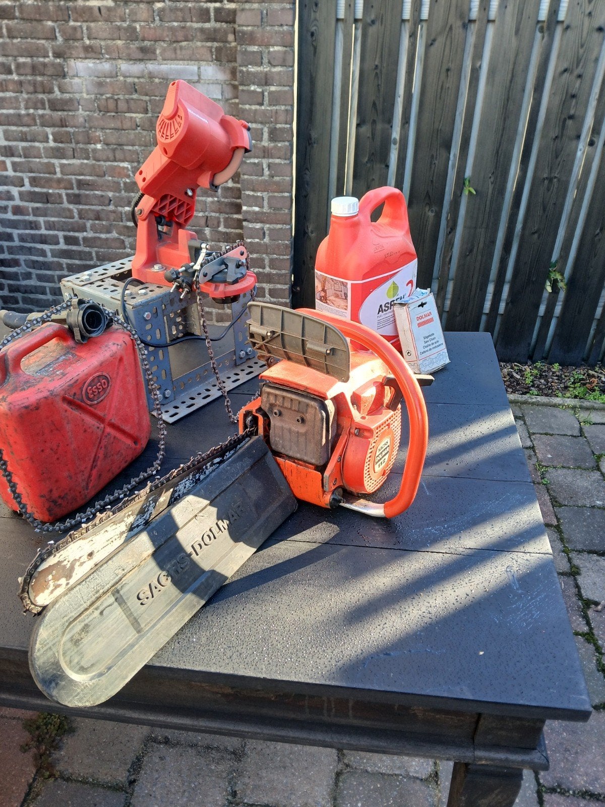 Sachs Dolmar Kettingzaag met toebehoren, Doe-het-zelf en Verbouw, Ophalen, Gebruikt, Kettingzaag, Sachs Dolmar