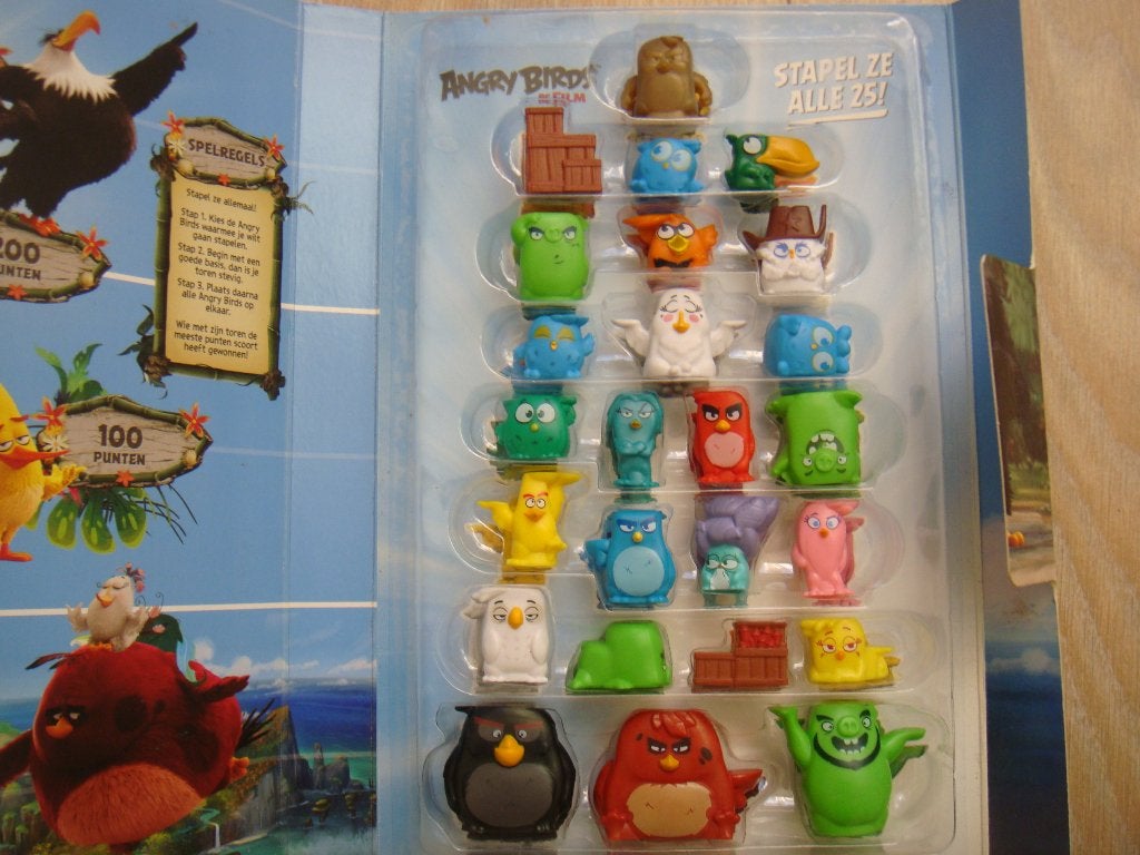 Complete Angry Birds verzamelbox van PLUS met extraatje ZGAN, Plus, Ophalen of Verzenden