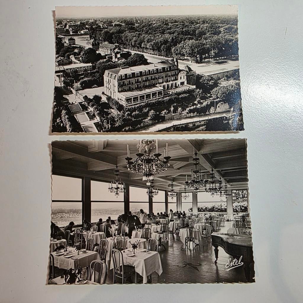 2 ansichtkaarten van Hotel Etel, Ophalen of Verzenden, Ongelopen, Frankrijk