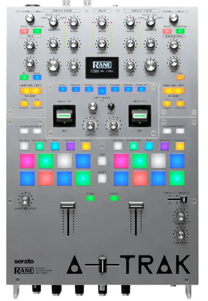Rane Seventy A-Trak Signature Edition DJ Mixer met beschermk, Ophalen of Verzenden, Zo goed als nieuw, Minder dan 5 kanalen, Microfooningang