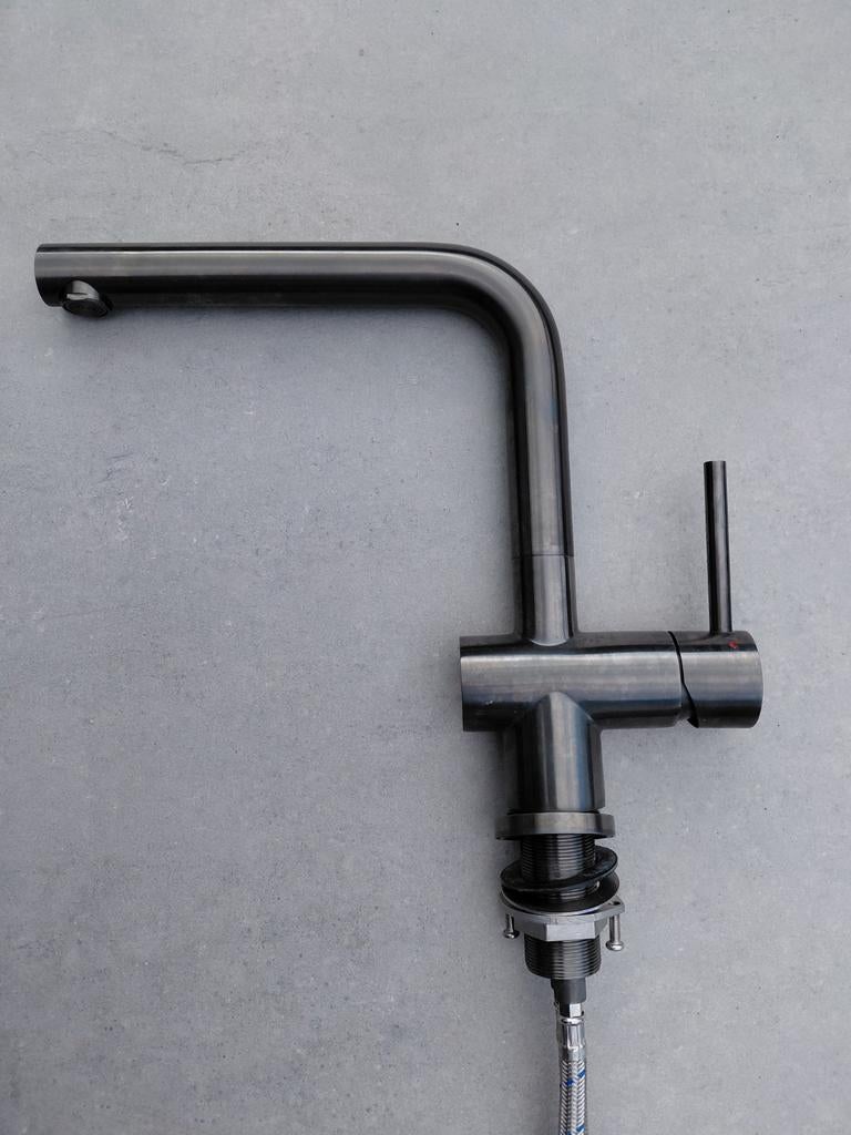 Keukenkraan gun metal - 3 jaar oud, Huis en Inrichting, Overige typen, Ophalen, Gebruikt, Grijs