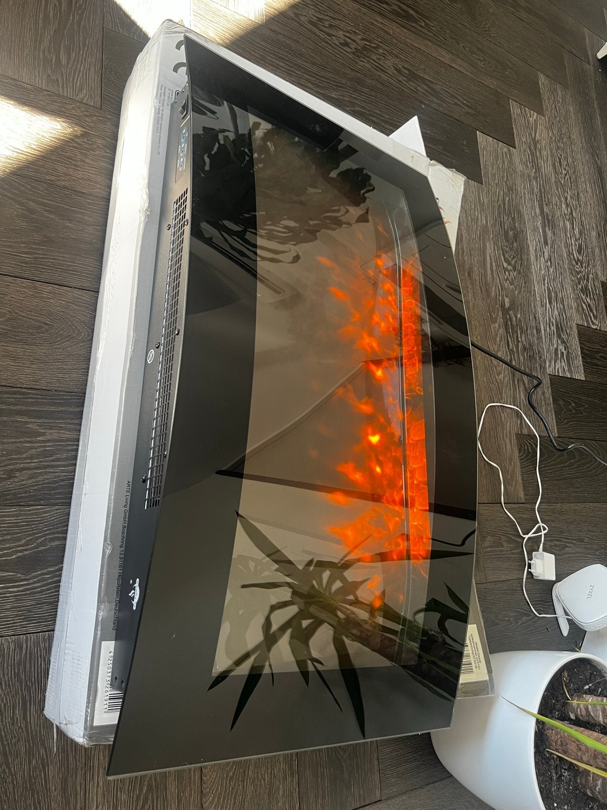 El Fuego Elektrokamin "Davos" - LED Elektrische Haard, Ophalen, Zo goed als nieuw, Hangende haard, Elektrische haard