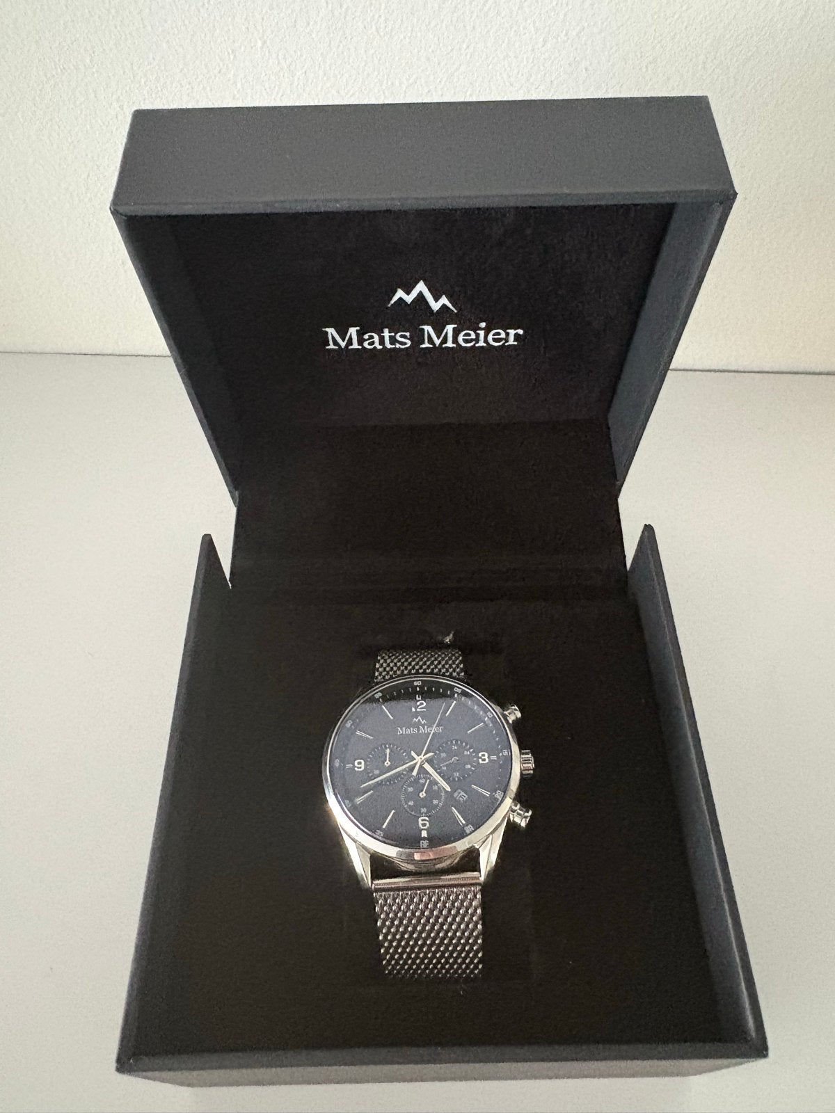 Mats Meier Horloge - Zo goed als nieuw, Overige merken, Staal, Polshorloge, Ophalen of Verzenden