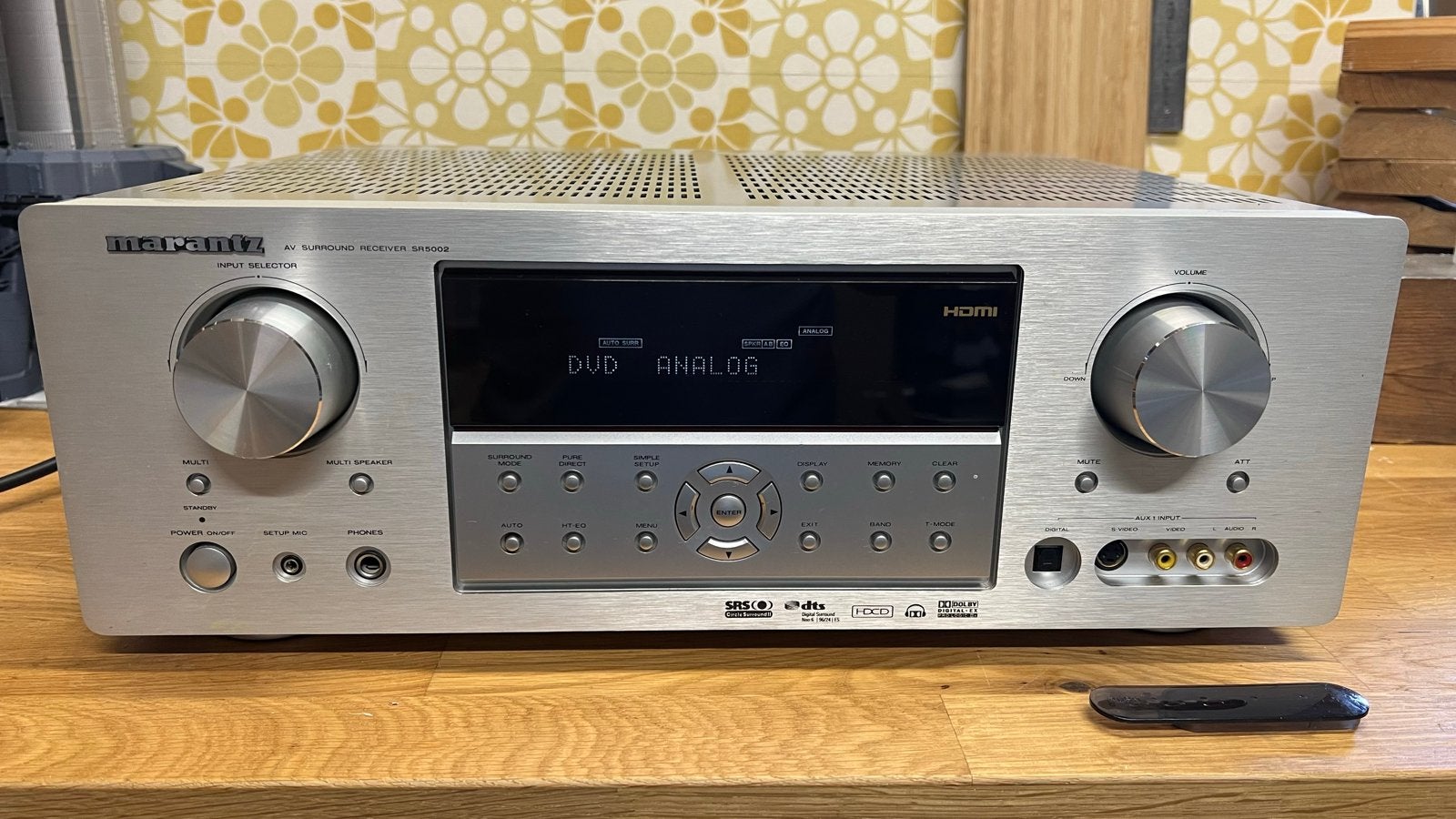 Marantz SR5002 AV Surround Receiver - Zilver, Marantz, Gebruikt, Ophalen of Verzenden, 120 watt of meer