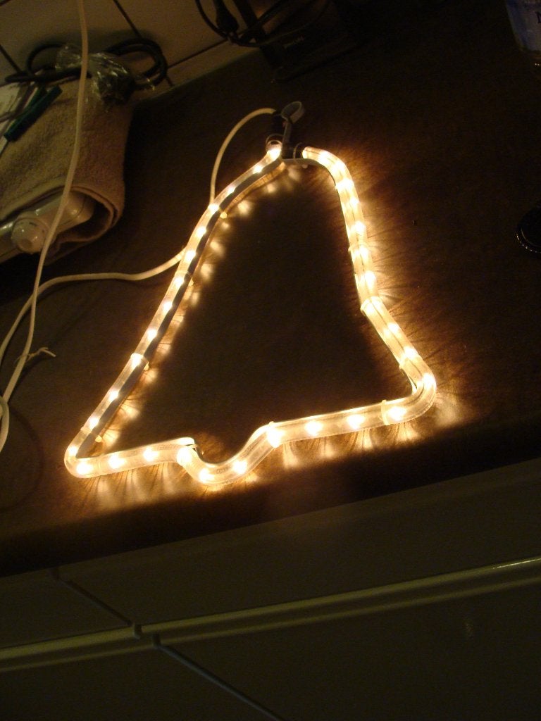 Te koop kerst bel van lichtslang, Ophalen of Verzenden
