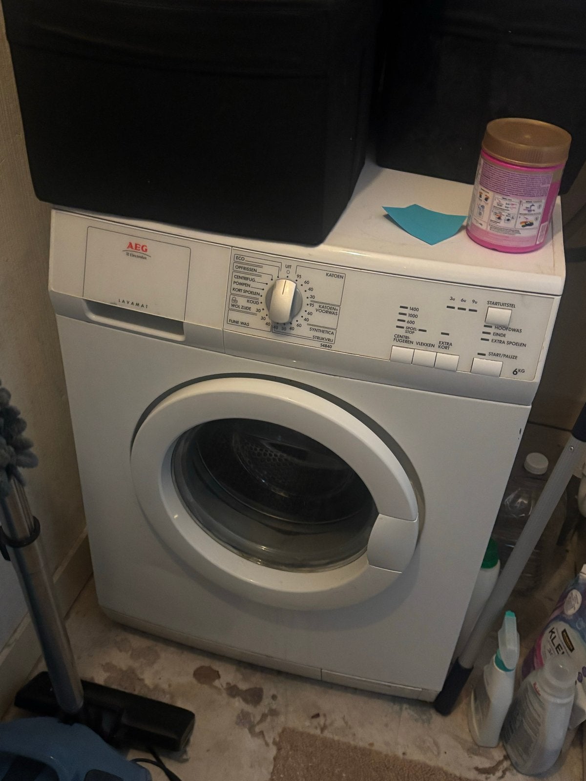 AEG Lavamat wasmachine - oud model, werkt perfect!, Witgoed en Apparatuur, Ophalen, 6 tot 8 kg, Voorlader, Kort programma