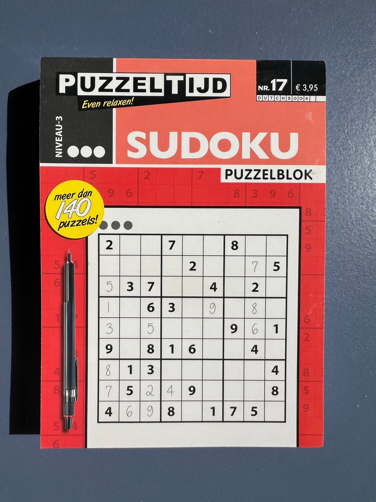 Puzzeltijd Sudoku Puzzelblok - Niveau 3 (Nieuw), Ophalen of Verzenden, Nieuw, Overige typen