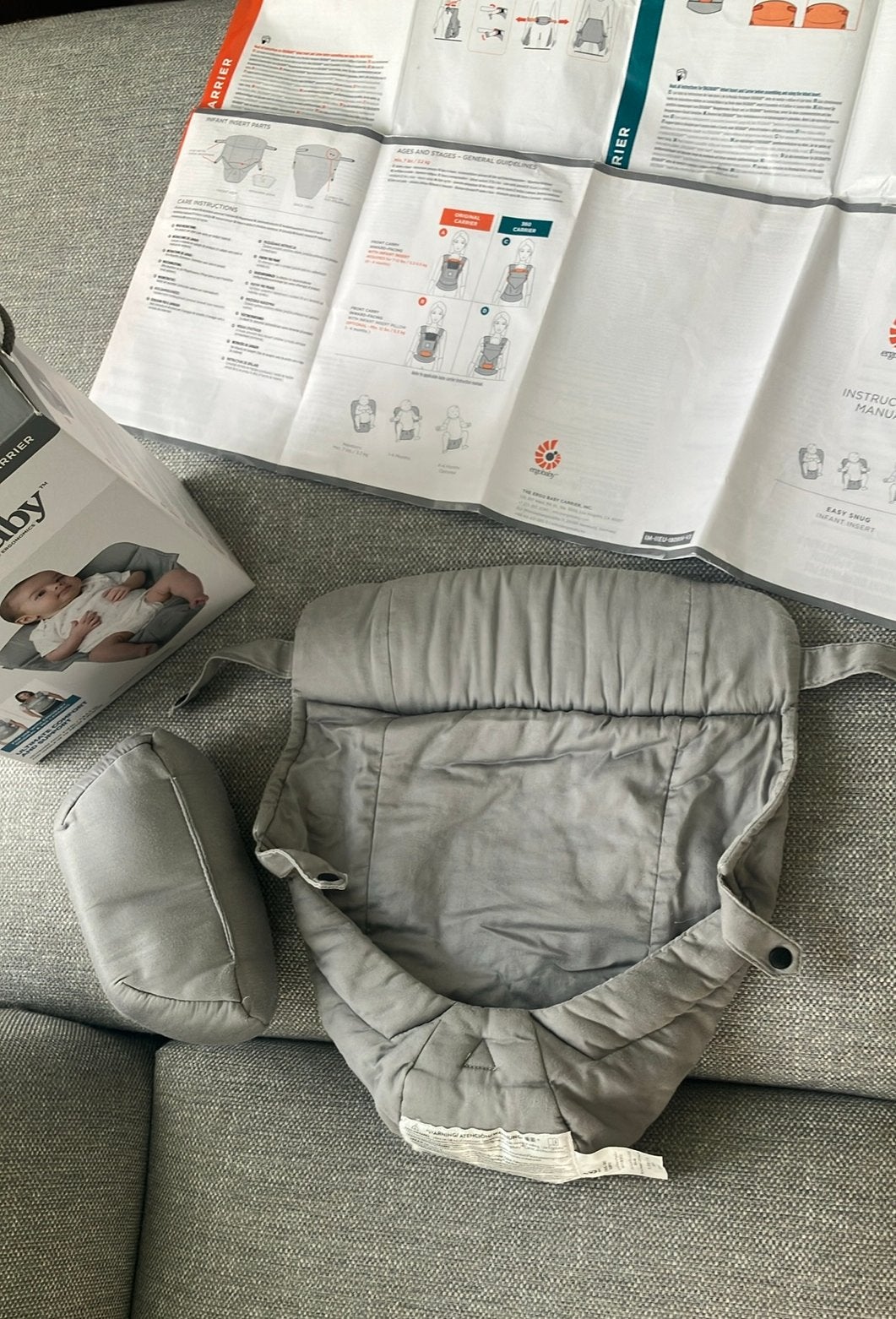 Ergobaby inzetstuk, Overige merken, Gebruikt, Ophalen of Verzenden, Buik