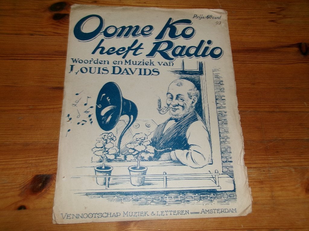 Oome Ko heeft Radio - Louis Davids, Piano, Gebruikt, Ophalen of Verzenden, Artiest of Componist