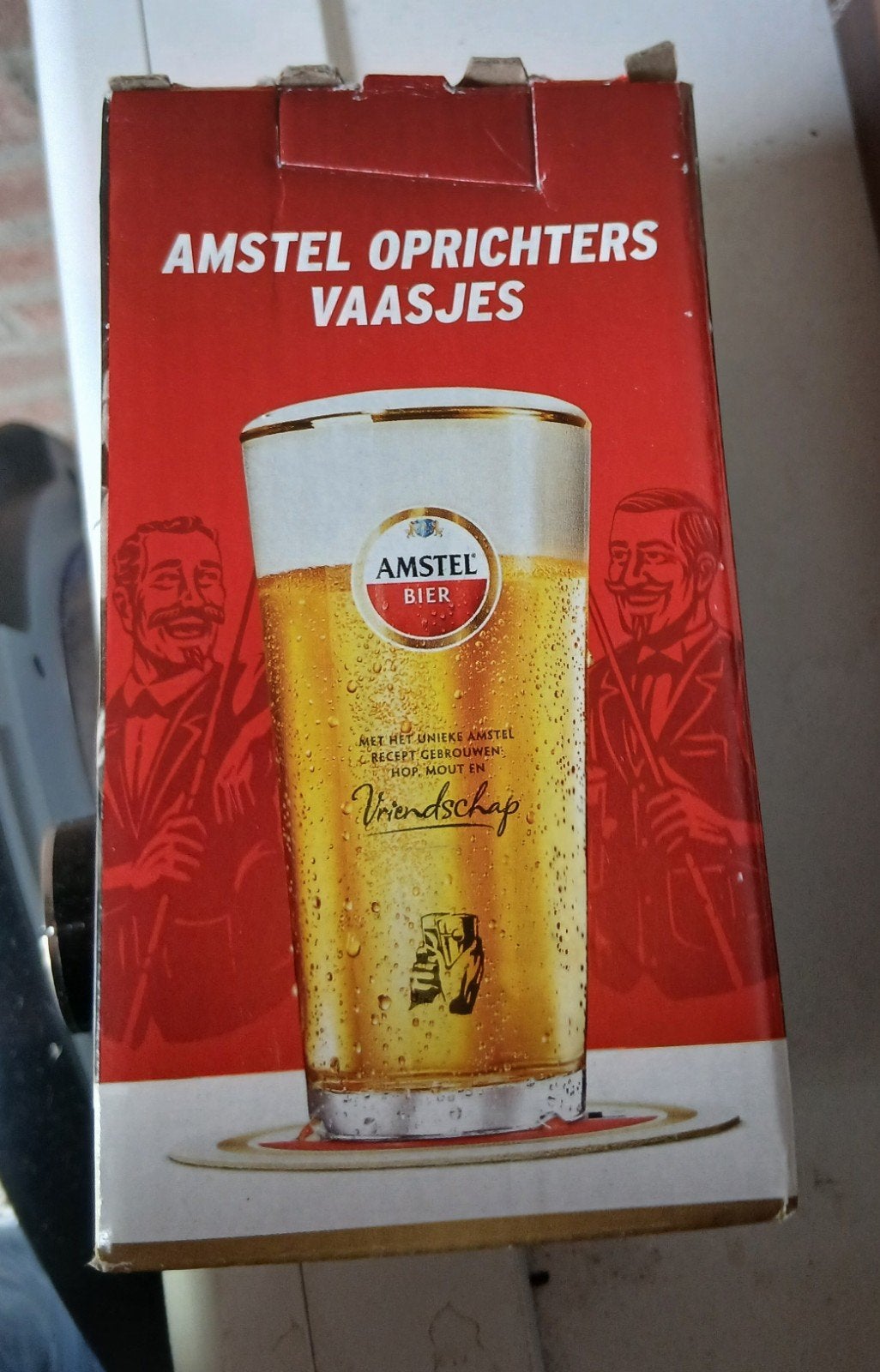 Amstel Oprichters Vaasjes - Bierglazen, Ophalen, Nieuw, Glas of Glazen, Amstel