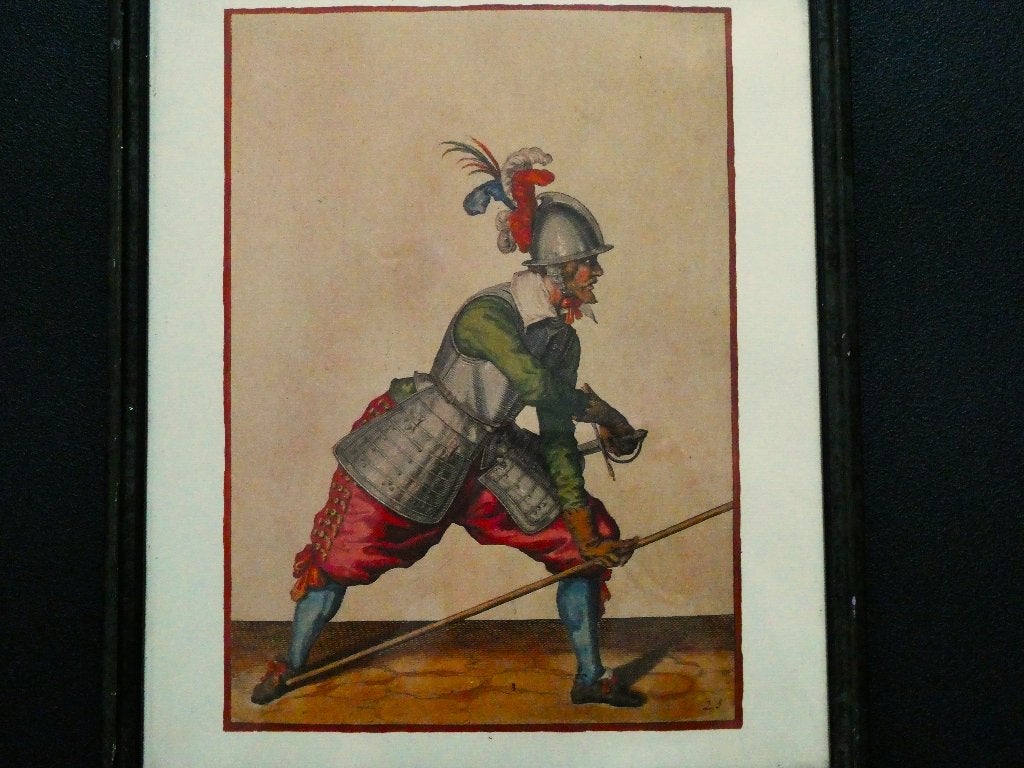 Ridder in gevechtshouding nummer 25 litho, Antiek en Kunst, Curiosa en Brocante, Ophalen of Verzenden