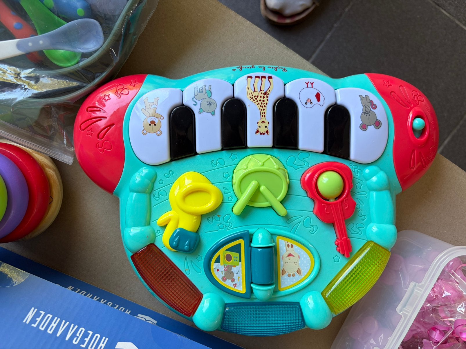 Sophie la Girafe Piano’Folies baby piano met licht en geluid, Ophalen, Zo goed als nieuw, 6 maanden tot 2 jaar