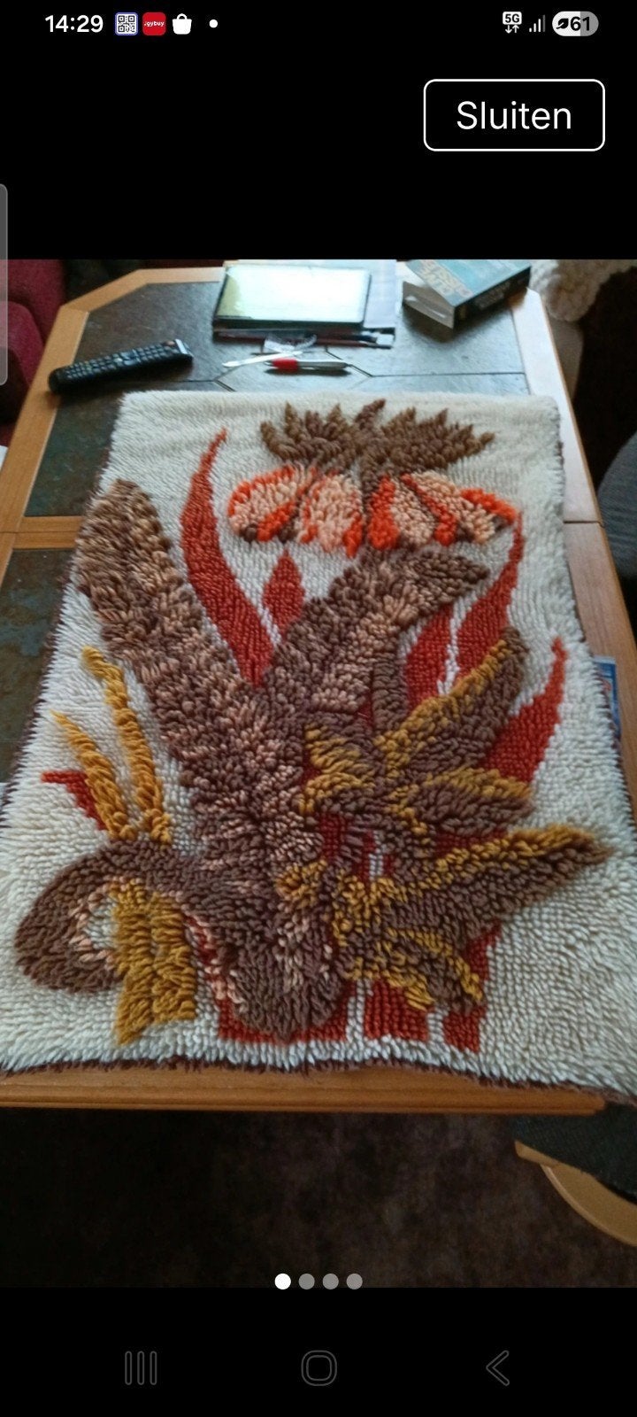 Wandkleed, Ophalen of Verzenden, Zo goed als nieuw, Rechthoekig, 50 tot 100 cm
