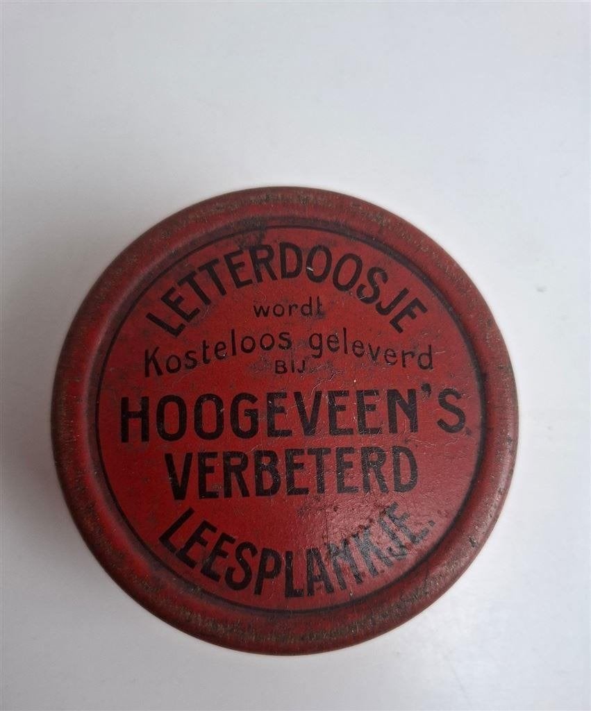 Hoogeveense letterdoosjes, leesplankje, Ophalen of Verzenden, Gebruikt, Koek(jes)