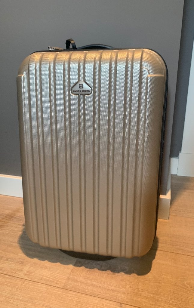 Mooie bagagekoffer van Enrico Benetti, Ophalen, Uitschuifbare handgreep, 50 tot 60 cm, Hard kunststof