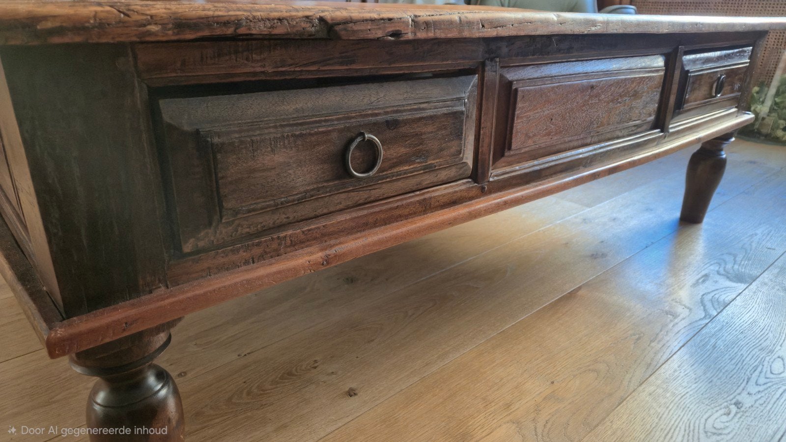 oude salontafel, Huis en Inrichting, Tafels | Salontafels, Ophalen, Gebruikt, 100 tot 150 cm, 50 tot 100 cm