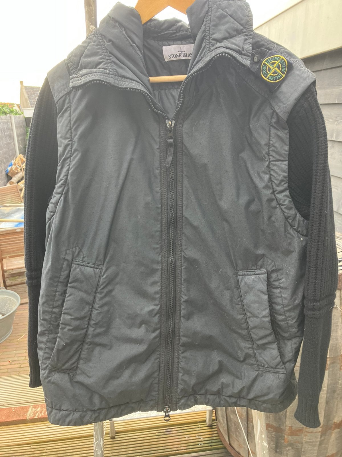 Stone Island Naslan Light Watro Primaloft-TC Jas Zwart, Kleding | Heren, Jassen | Winter, Ophalen of Verzenden, Gedragen, Maat 52/54 (L)