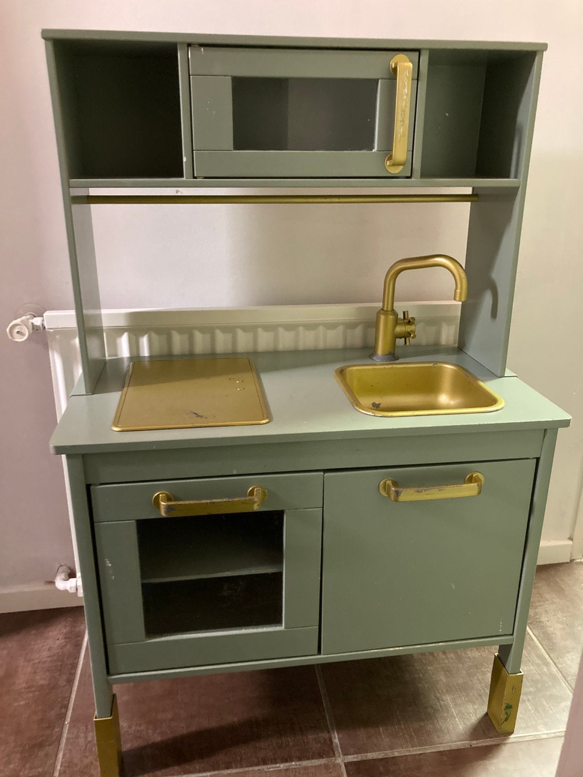 Houten speelkeuken ikea met accessoires, Ophalen, Gebruikt