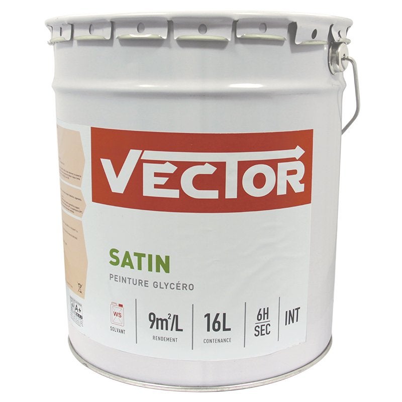 verf satin creme   vector  blikken van 16 Liter creme /wit, Niet ingevuld, Overige kleuren, Niet ingevuld, Nieuw