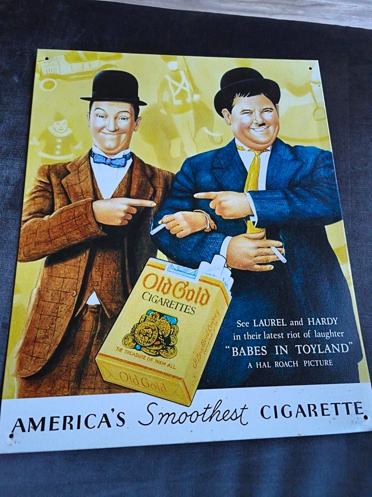 Laurel en Hardy afbeelding, Rechthoekig Staand, Ophalen of Verzenden, Zo goed als nieuw, A1 t/m A3