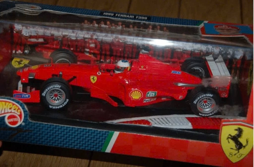 1:18 Ferrari F1 F399 Michael Schumacher Hotwheels WRH, Hobby en Vrije tijd, Verzenden, Zo goed als nieuw, Auto, Hot Wheels