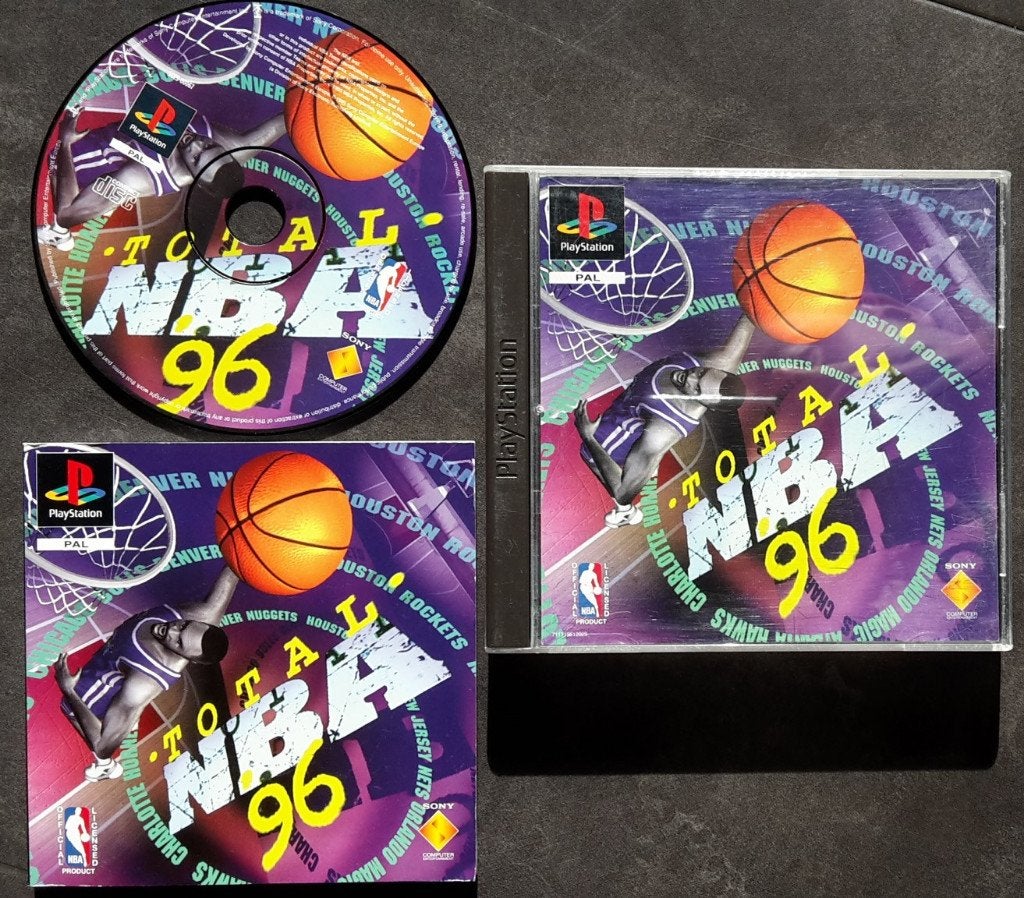 PS1 - Total NBA '96 - Basketbal Game PlayStation 1, 1 speler, Ophalen of Verzenden, Zo goed als nieuw, Vanaf 3 jaar