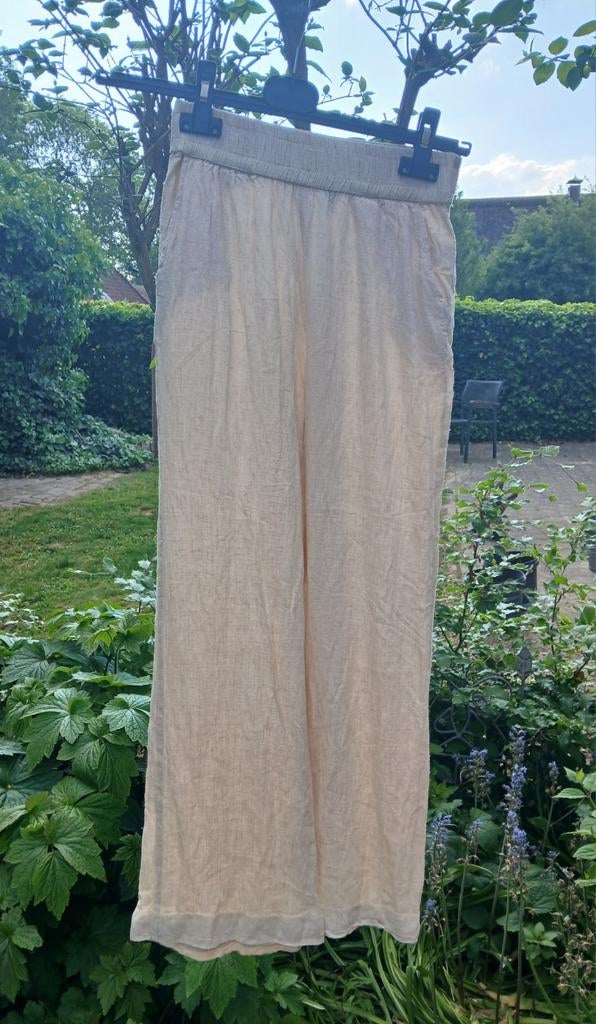 Deels linnen broek, Ophalen of Verzenden, Zo goed als nieuw, Maat 36 (S), Lang