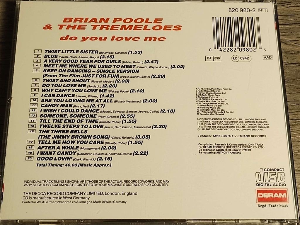 Brian Poole & The Tremeloes ‎– Do You Love Me, Ophalen of Verzenden, Zo goed als nieuw, Pop