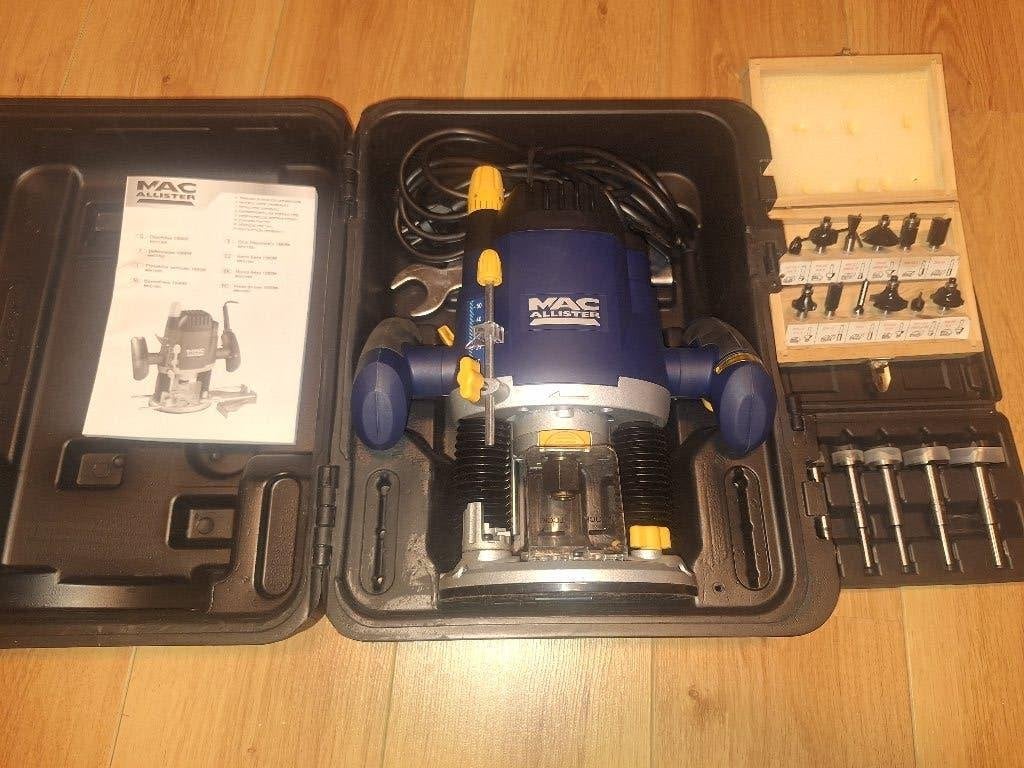 Bovenfrees 1500W Mac Allister Hornbach, Ophalen of Verzenden, Zo goed als nieuw, Bovenfrees, Mac Allister