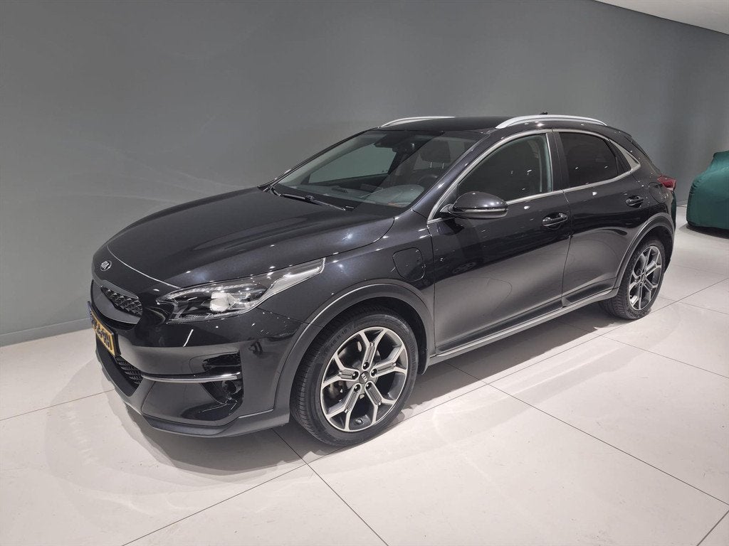 KIA Xceed 1.6 GDi PHEV 142pk DCT6 DynamicPlusLine, Auto's, Kia, Automaat, Leder en Stof, Zwart, Plug-in hybride