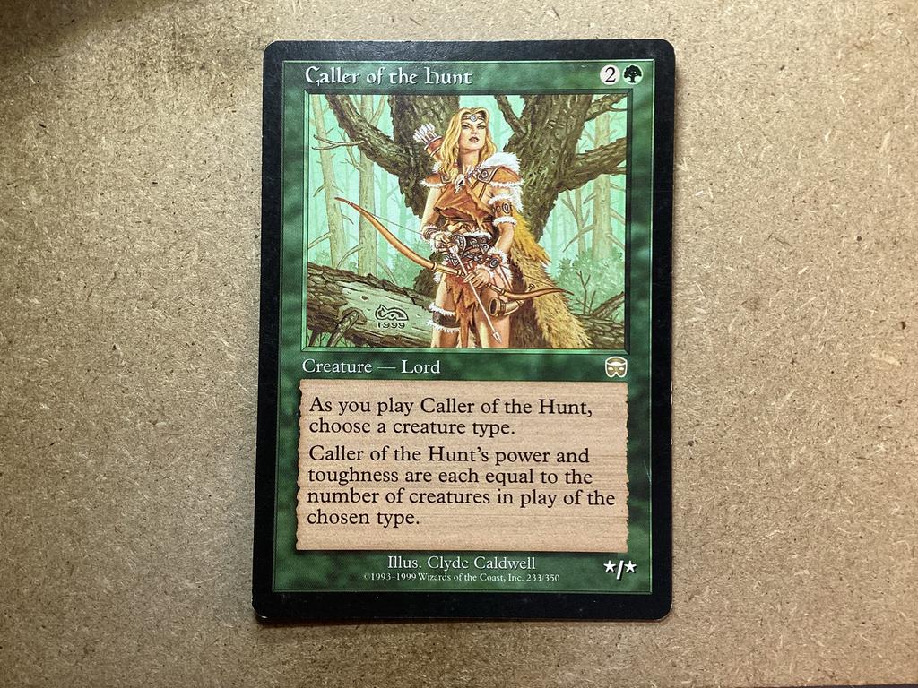 1x Caller of the Hunt [233/350] (Excellent), Hobby en Vrije tijd, Verzamelkaartspellen | Magic the Gathering, Zo goed als nieuw