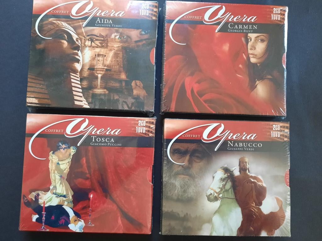 Opera cd / dvd Boxsets: Tosca, Aida, Nabucco, Carmen (Nieuw), Ophalen of Verzenden, Romantiek, Nieuw in verpakking, Boxset