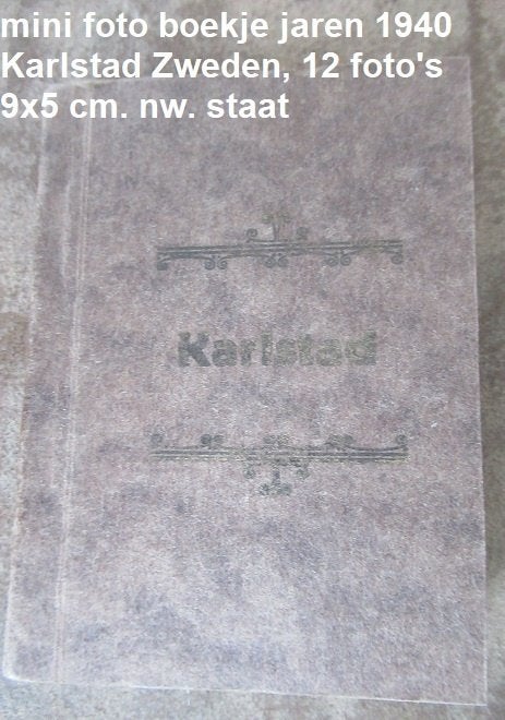 Karlstad Zweden, klein boekje jaren 40 met 12 foto's, Foto, Ophalen of Verzenden, Zo goed als nieuw, 1940 tot 1960