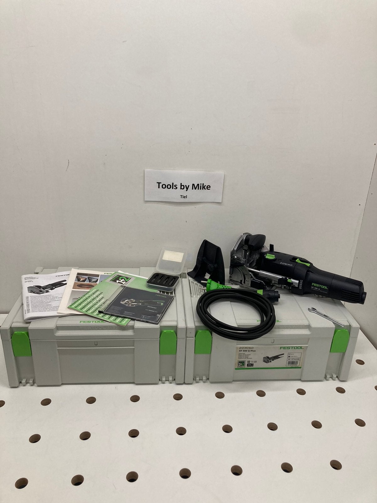 Festool df500q-set domino frees (nieuwstaat), Ophalen, Zo goed als nieuw, Elektrisch, Lamellenfrees