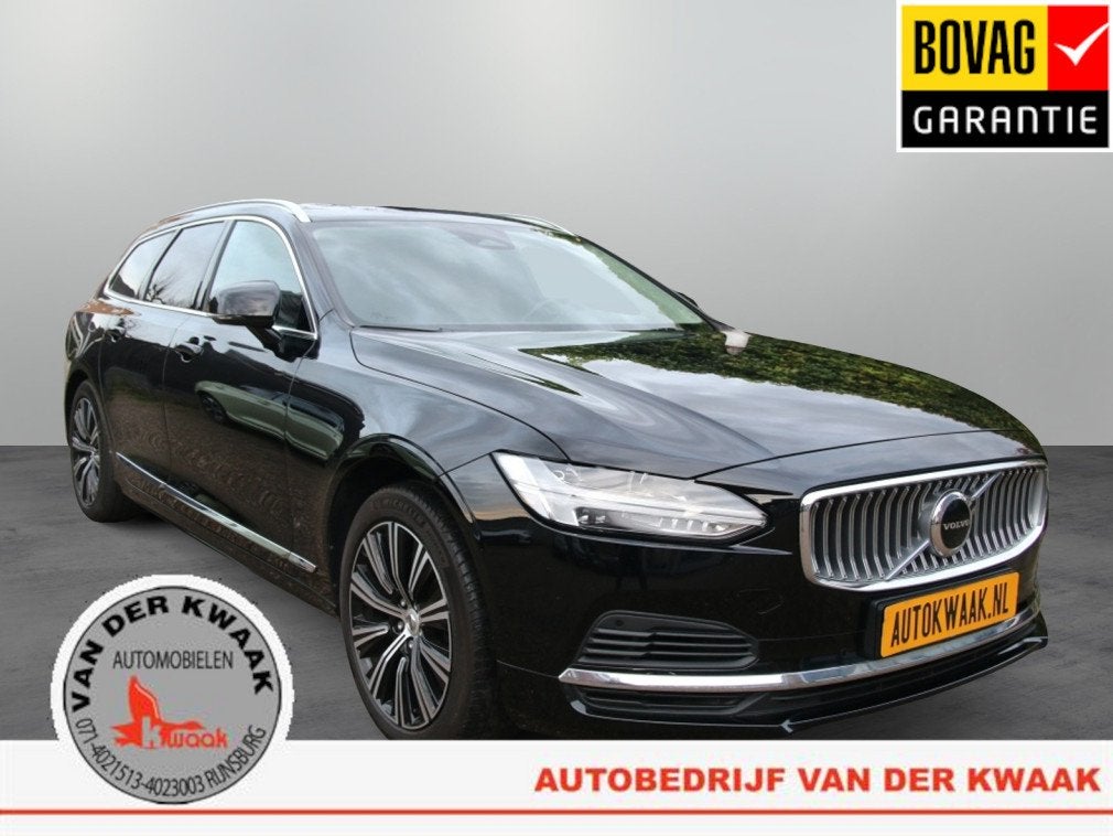 Volvo V90 2.0 T8 AWD Inscription (bj 2022, automaat), Auto's, Volvo, 12 maanden, Zwart, 4 cilinders, Zwart