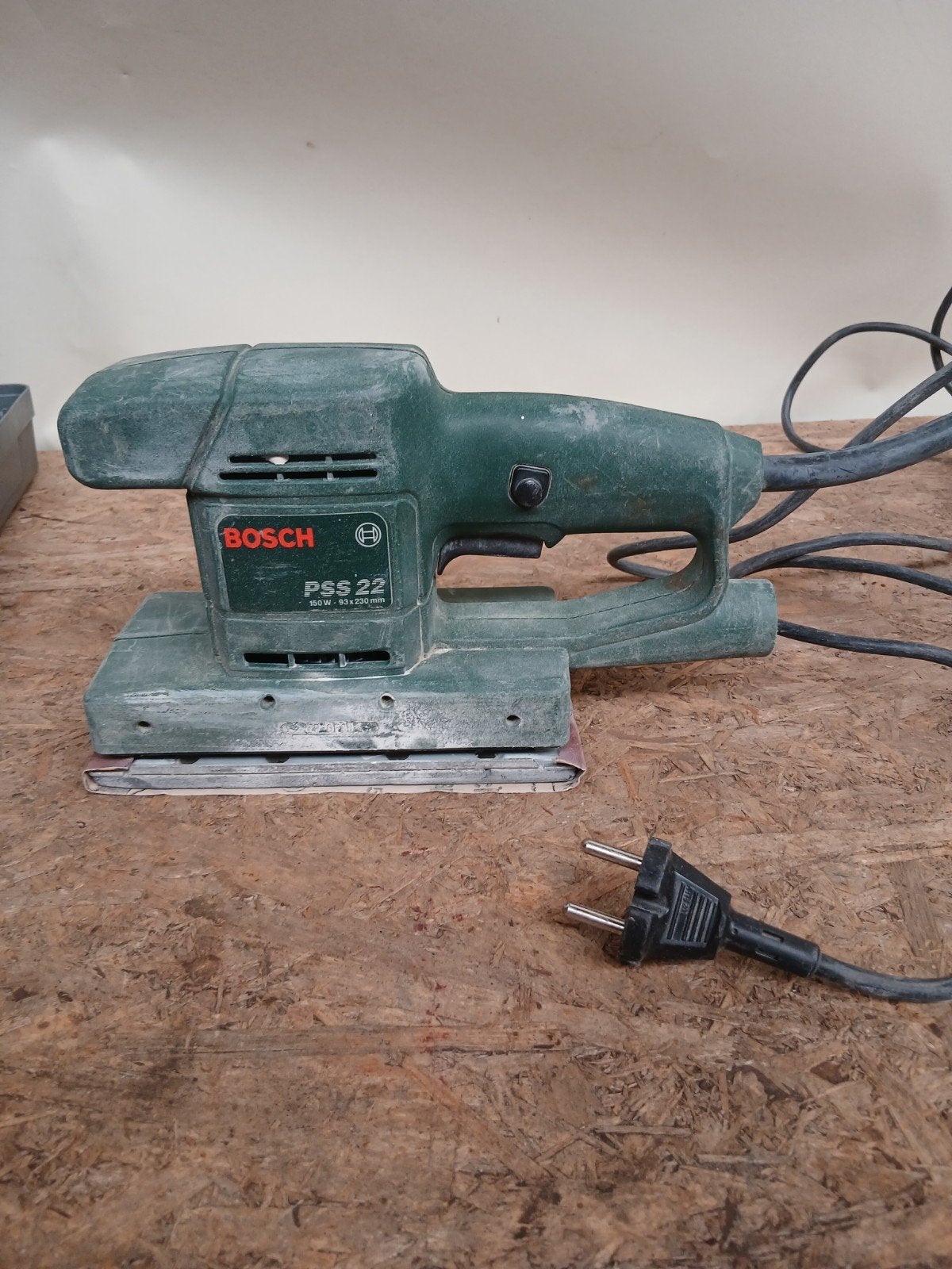 Bosch PSS 22 Vlakschuurmachine met koffer, Bosch, Gebruikt, Robert Bosch GmbH, Postfach 10 60 50, 70049 Stuttgart, Duitsland, Vlakschuurmachine