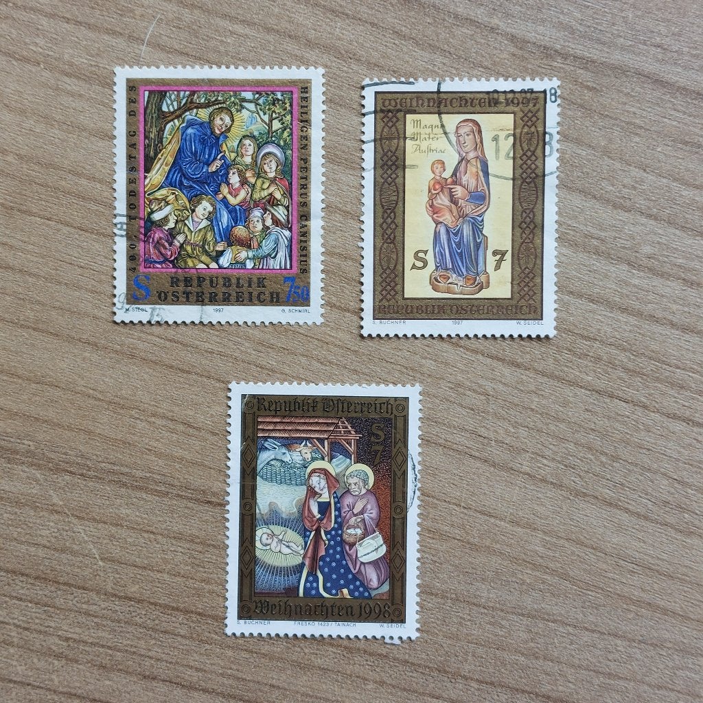 Oostenrijk Jaar 1997/98 Religieus motief, Ophalen of Verzenden, Gestempeld
