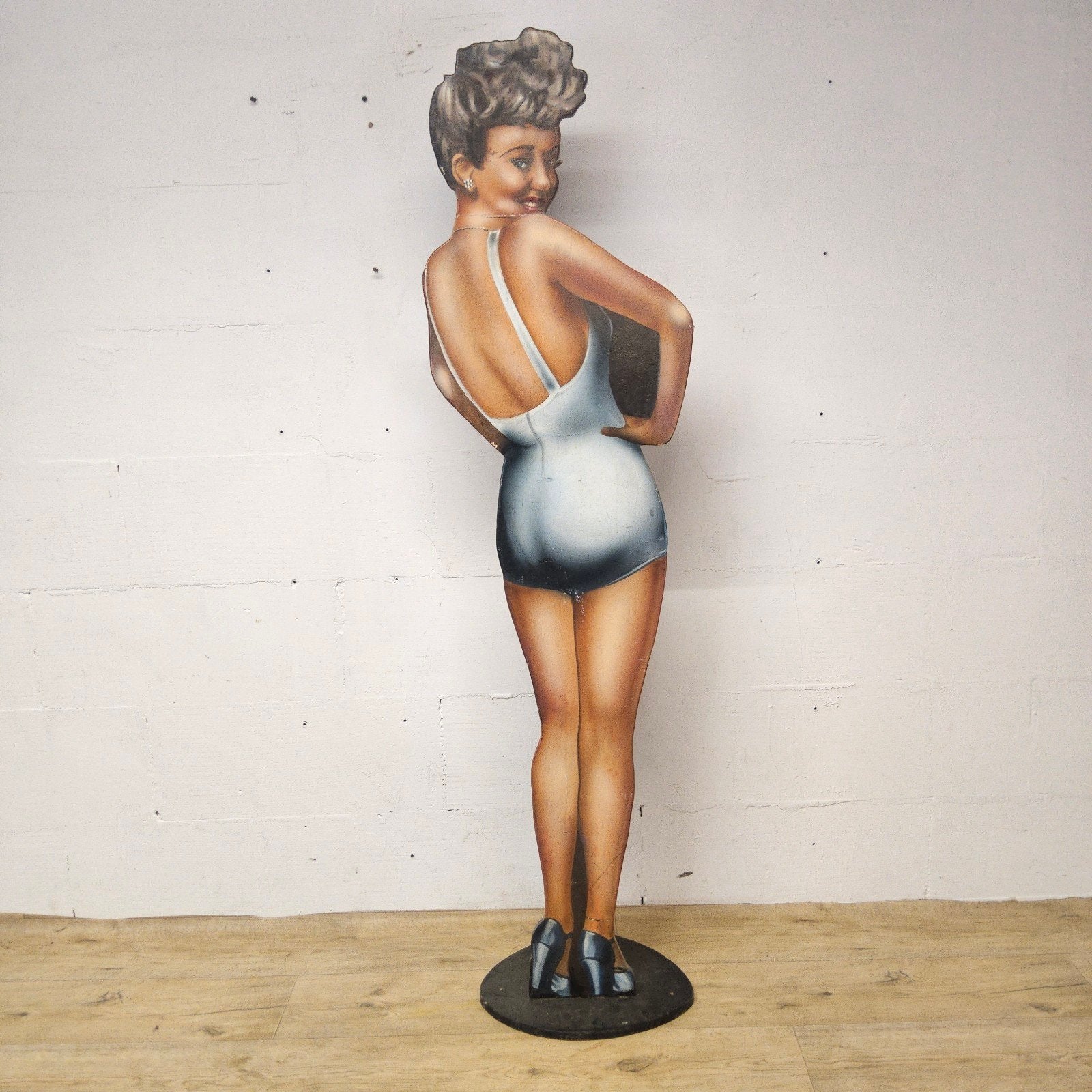 Levensgrote handgemaakt Bord Betty Davis / cutout / figuur, Verzamelen, Muziek, Artiesten en Beroemdheden, Gebruikt, ., Overige typen