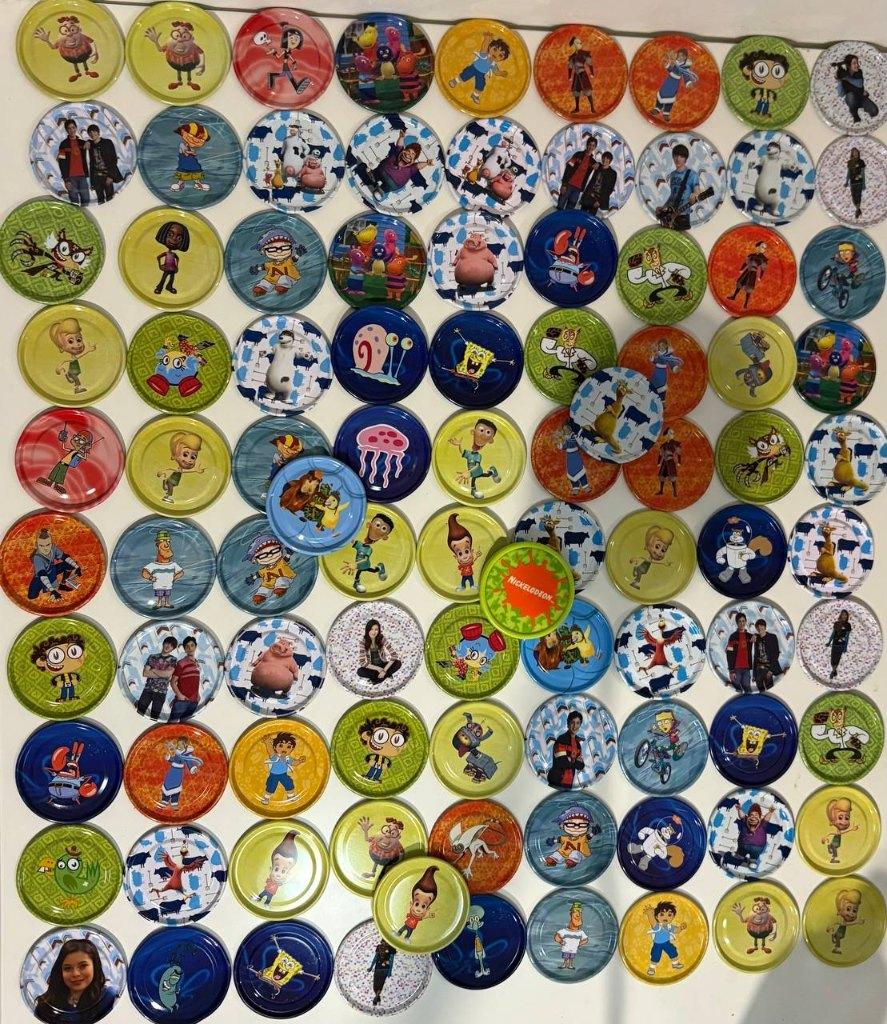 Grote Partij Vintage Nickelodeon & Disney Flippo's, Ophalen of Verzenden, Verzameling