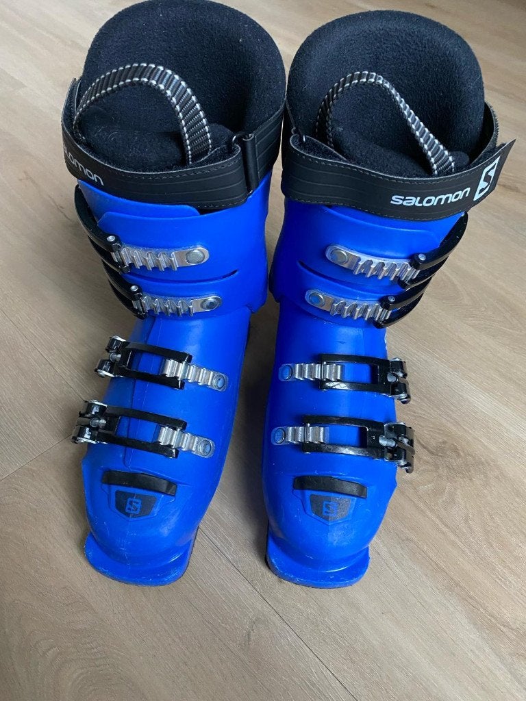 Skischoenen Salomon blauw, Ophalen, 160 tot 180 cm, Gebruikt, Schoenen