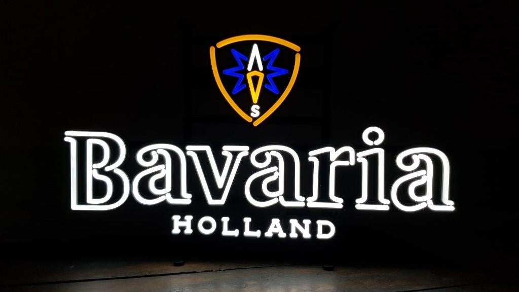 grote BAVARIA led verlichting bier reclame lamp mancave bar, Ophalen, Nieuw, Lichtbak of (neon) lamp