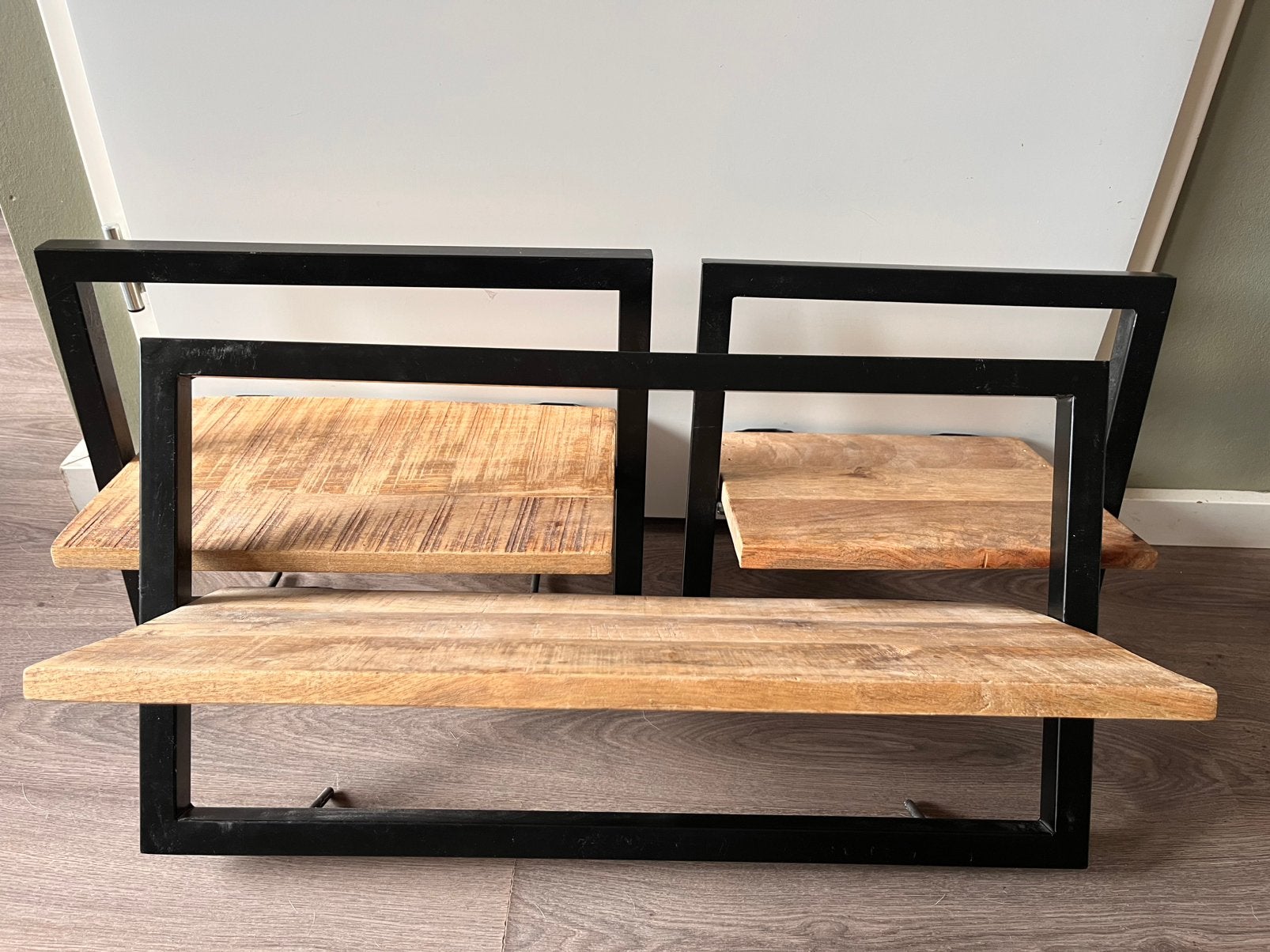 Mango houten plankjes, Huis en Inrichting, Woonaccessoires | Wandplanken en Boekenplanken, Ophalen, Zo goed als nieuw