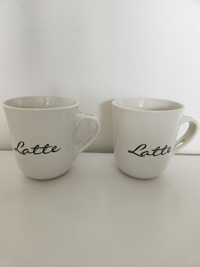 2x Rivièra Maison - Classic Caffè Latte Mok, Ophalen, Overige merken, Zo goed als nieuw, Overige stijlen