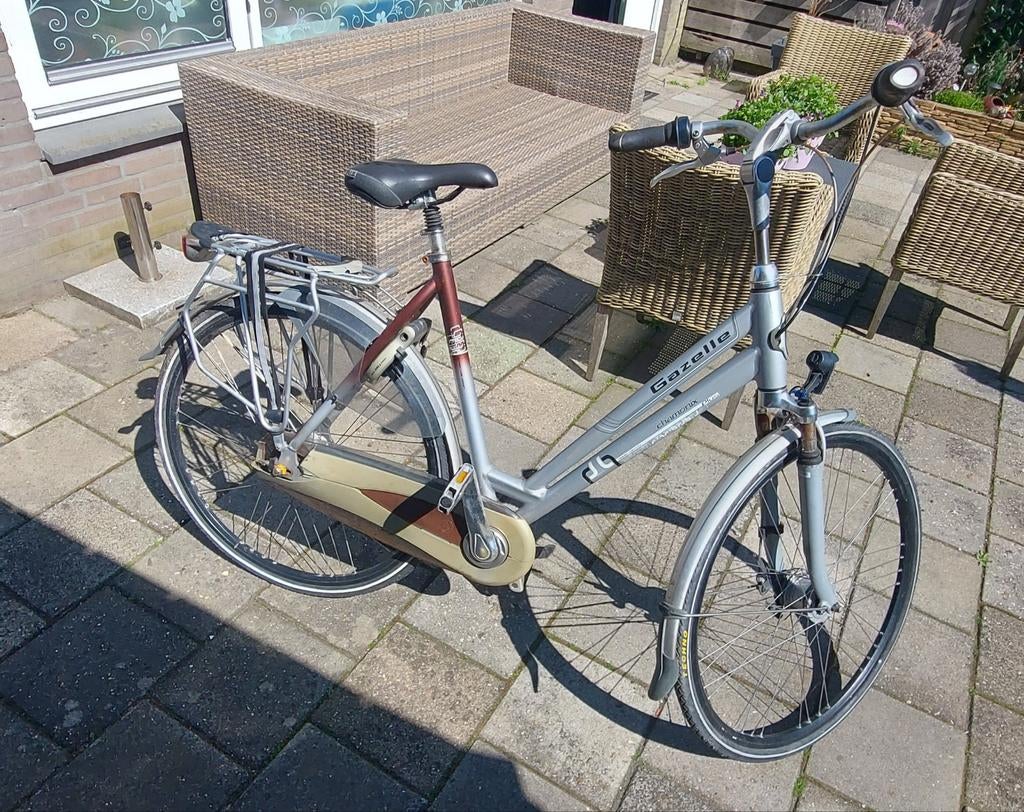 28 inch Gazelle chamonix damesfiets, Ophalen, Versnellingen, Gazelle, 53 tot 56 cm
